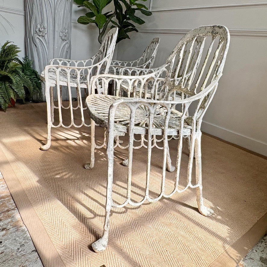 Mid Century Faux Bamboo Garden Chairs Brazil 1970