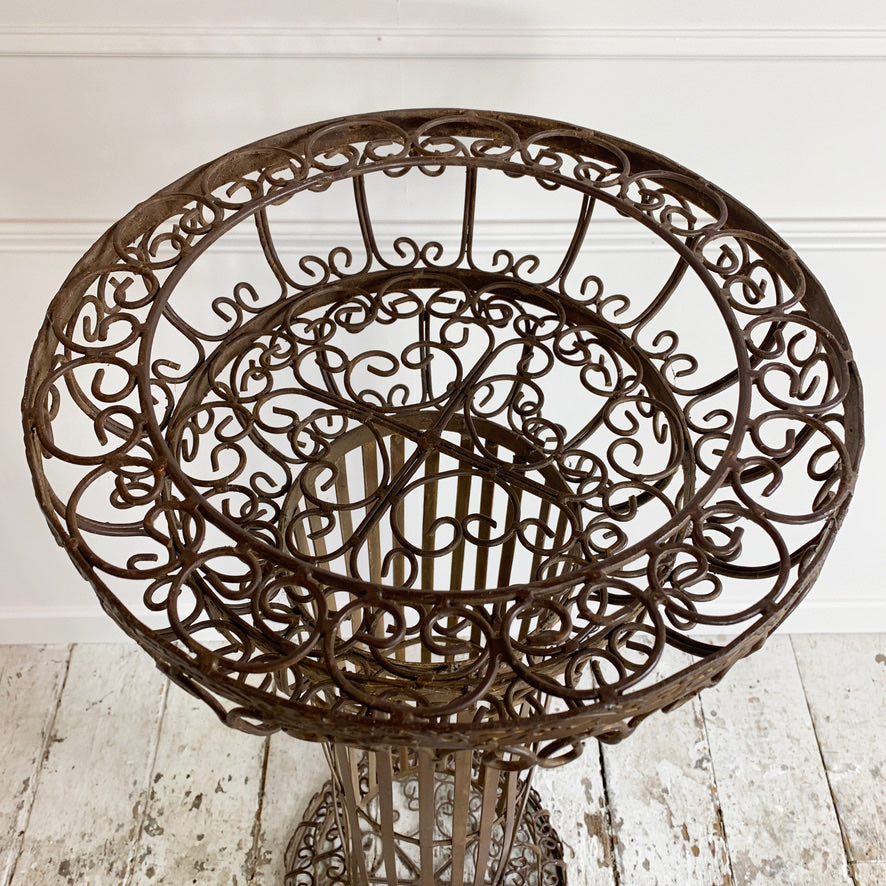 Mid Century Decorative Scrollwork Plant Stand