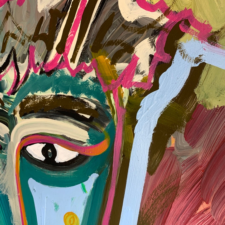 Faces In My Head - Outsider Artist Drew