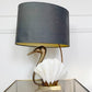 Exceptional Willy Daro White Swan Table Lamp 1970's