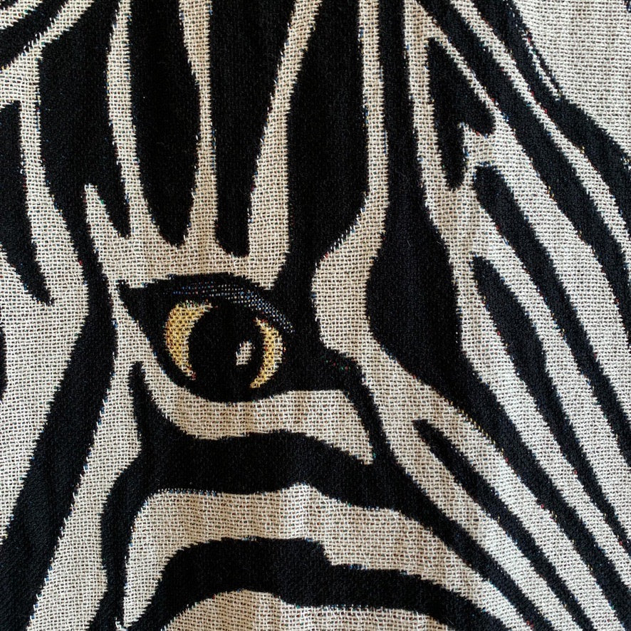 The Tropics Collection 'Zebra' Woven Throw