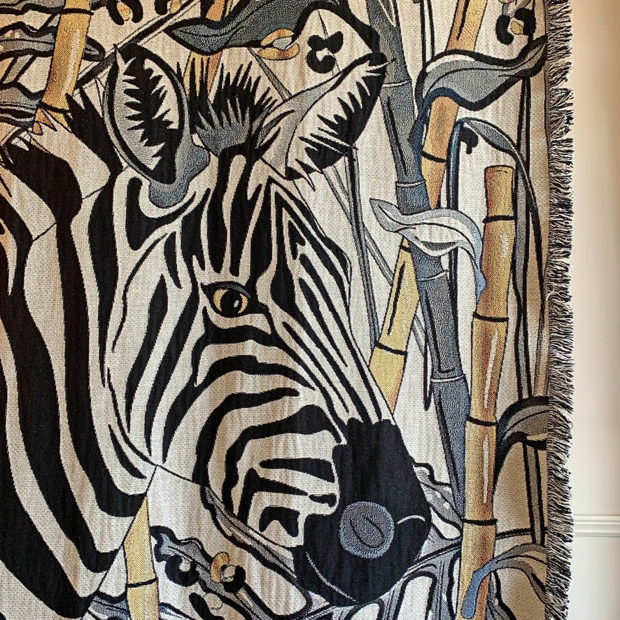 The Tropics Collection 'Zebra' Woven Throw