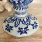 Late 18th Century Delft Style Blue and White Bacchus Serpent Handled Vase