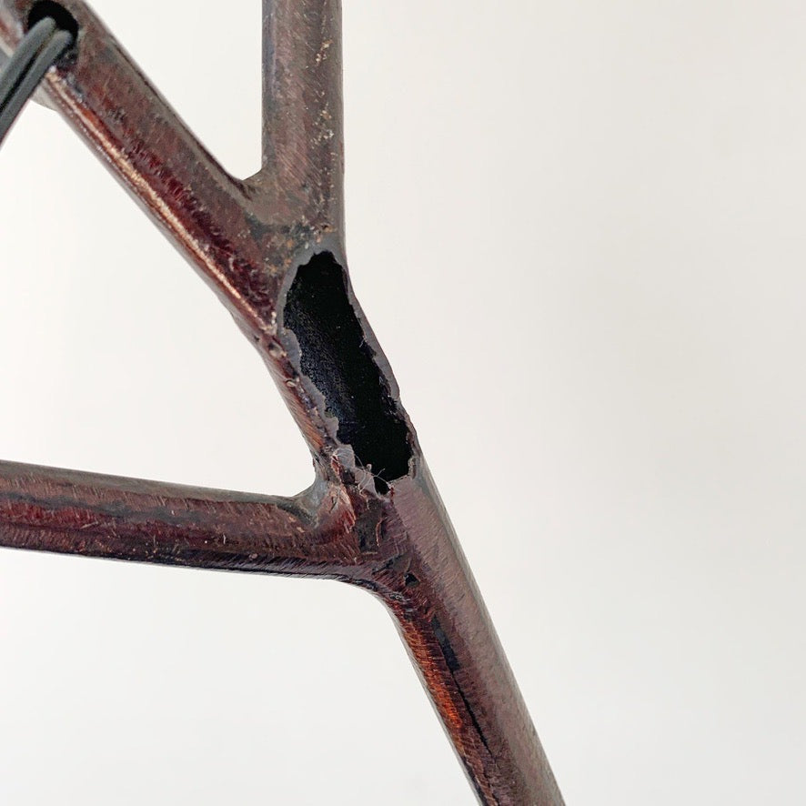 Brutalist Copper Leaf & Branch Wall Sconce