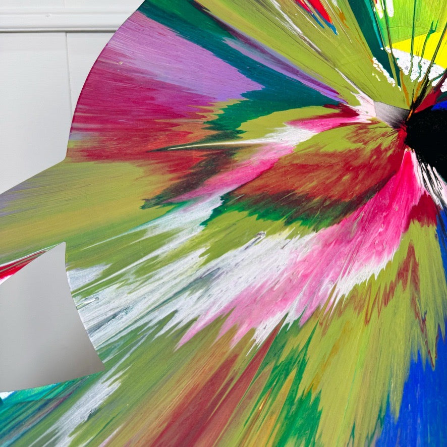 Damien Hirst Saturn Spin Painting Signed to rear and with the Hirst Blind Stamp