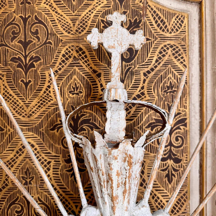19th Century Sunburst with Crown