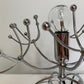 Pair Of Silver Gaetano Sciolari Sputnik Table Lamps Italy 1960s