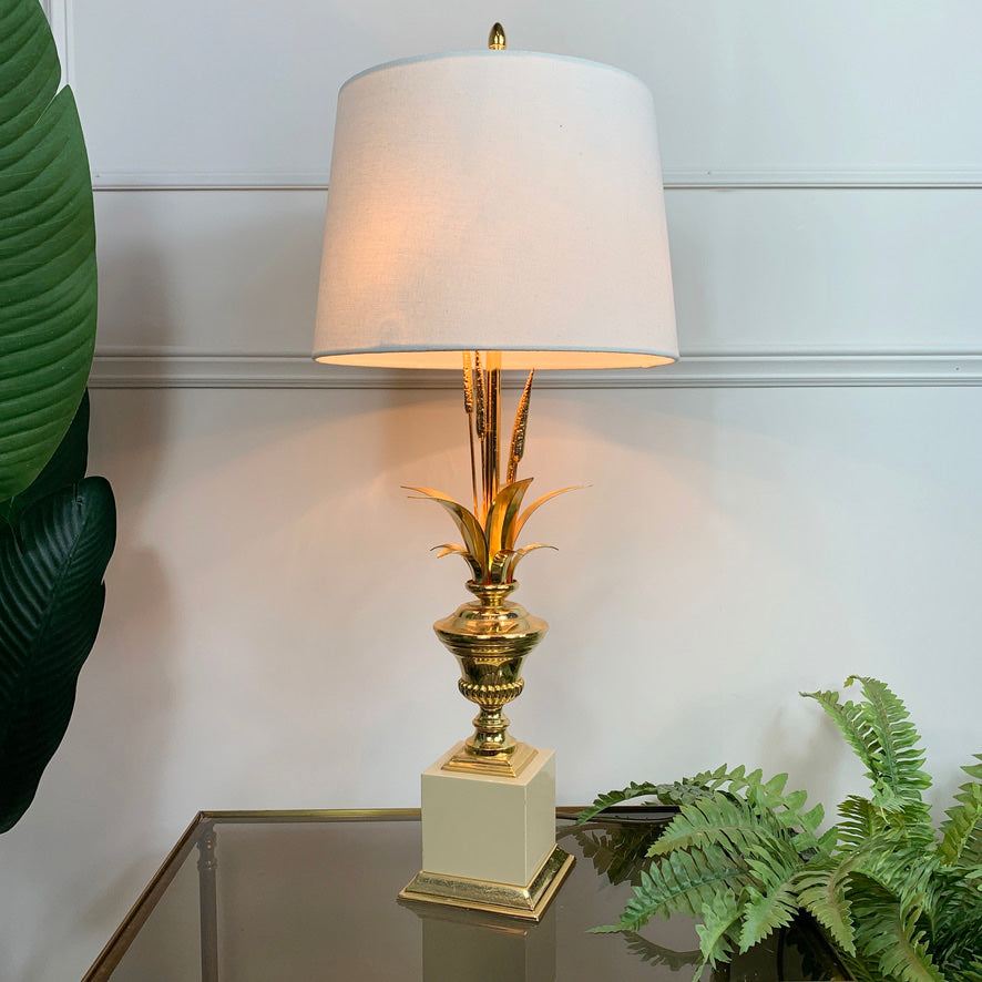 Lanciotto Gold Galeotti Table Lamp Italy 1970's for l'originale