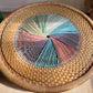 Italian Rainbow Rattan 'Emmanuelle' Peacock Coffee Table 1970's