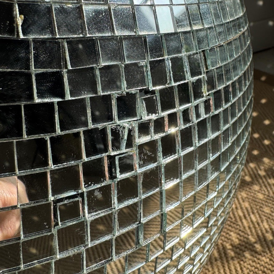 Vintage Original Large 1970's Mirror Ball