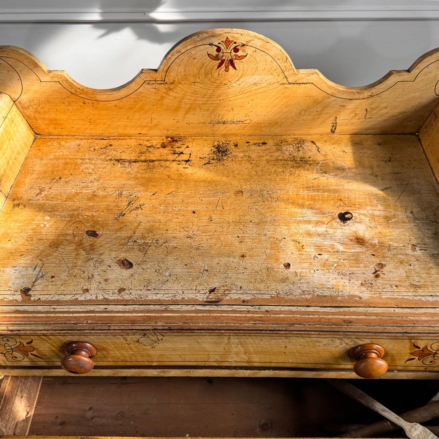 Antique Painted Chest Of Drawers Circa 1850