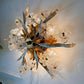 Banci Firenze Murano Glass Flush Light 1950's Italy