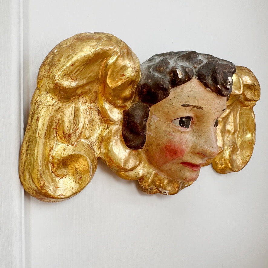 18th Century Giltwood Putti / Cherub