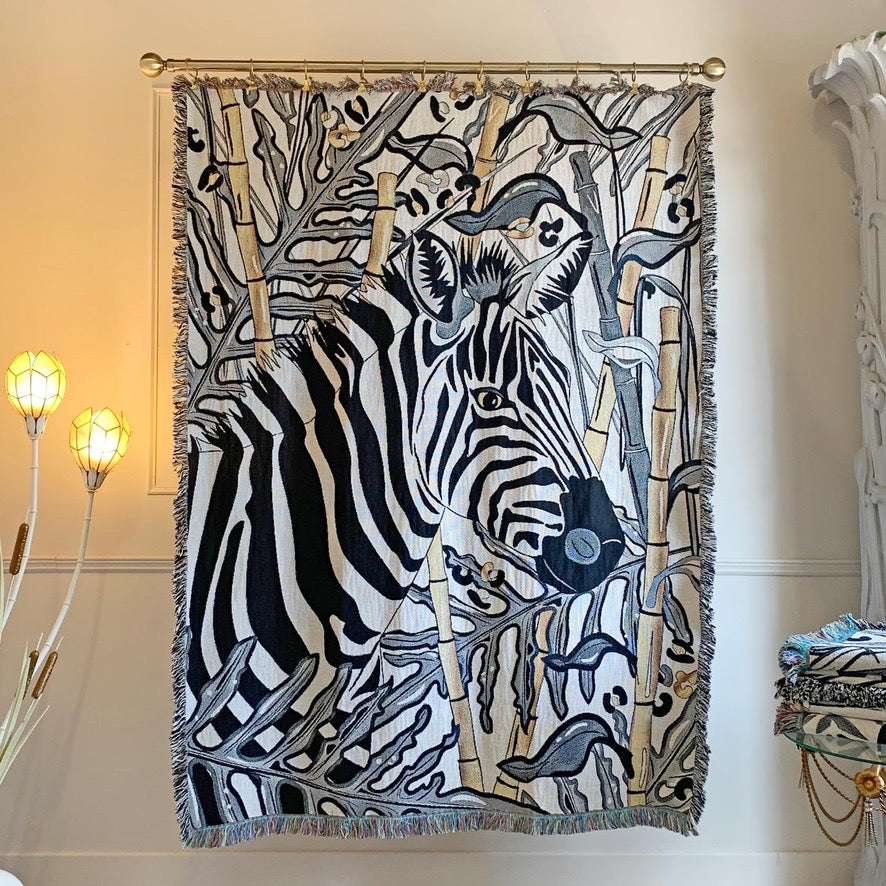 The Tropics Collection 'Zebra' Woven Throw