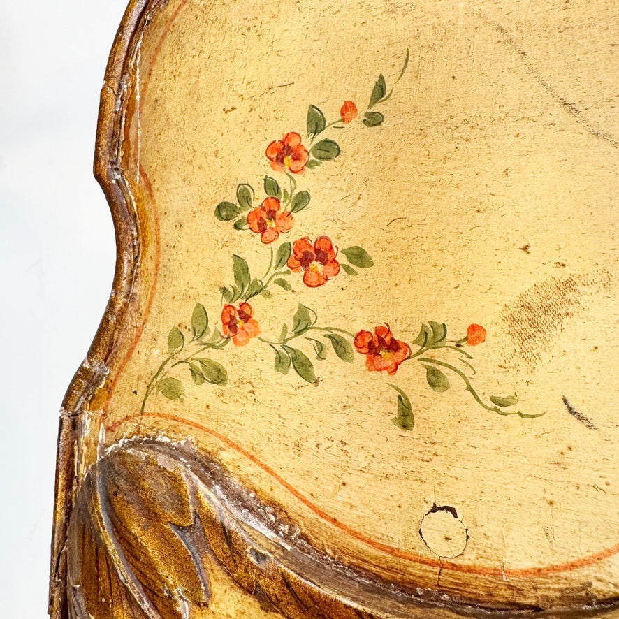 Queen Anne Style Floral Mirror 18th Century