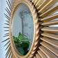 Large Chaty Vallauris Vintage Sunburst Mirror 1950