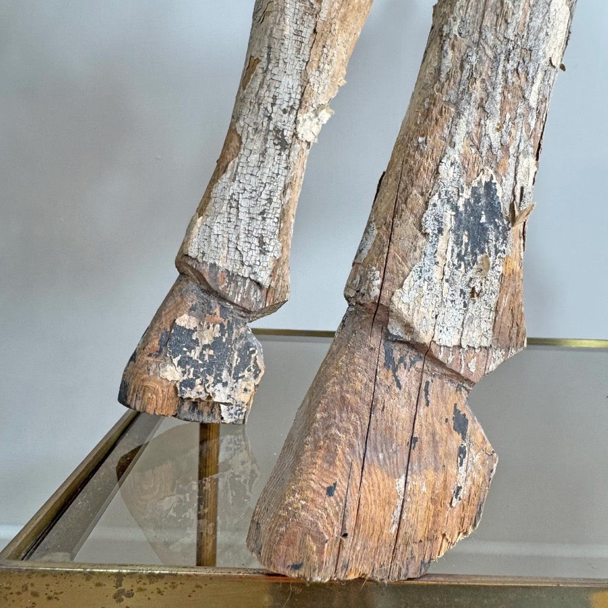 Antique French Wooden Horse