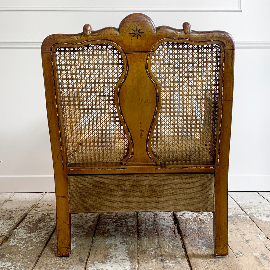 English Late Victorian Gilt Chinoiserie Bergere Suite