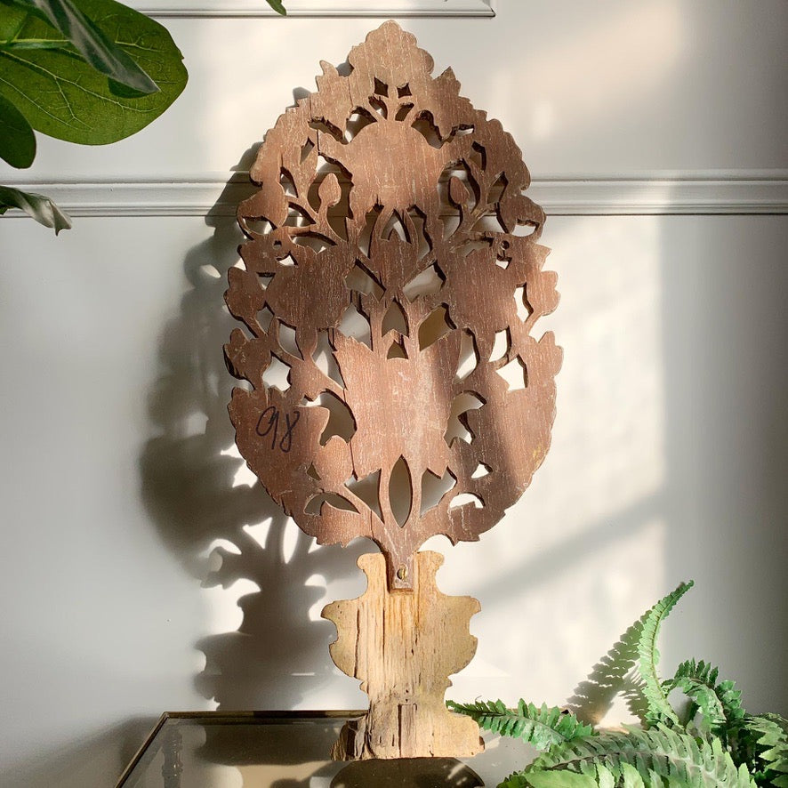 19th Century Giltwood Baroque Church Altar Vase