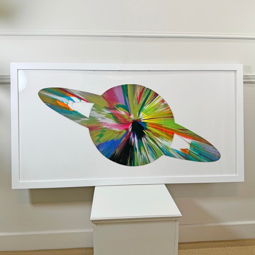 Damien Hirst Saturn Spin Painting Signed to rear and with the Hirst Blind Stamp