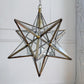 1920's Moravian Glass Star Pendant Ceiling Light
