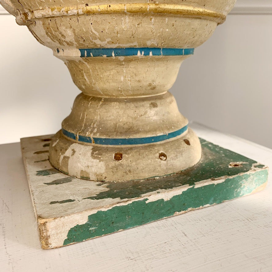 18th Century Pearl and Murano Glass Bead Altar Palmetti and Urn