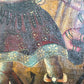 Cuzco School Oil Painting on Canvas of the Archangel Michael defeating Satan 18th Century
