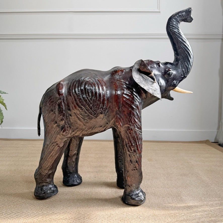 Liberty Of London Leather Elephant Foot Stool