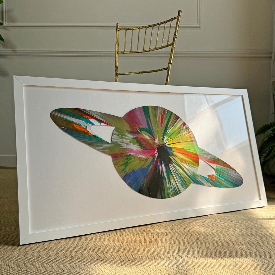 Damien Hirst Saturn Spin Painting Signed to rear and with the Hirst Blind Stamp