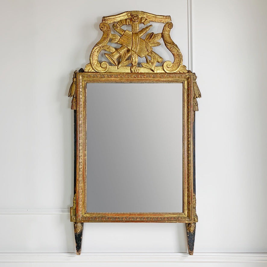 Superb Large 18th Century Louis XVI Gilt Wood Mirror