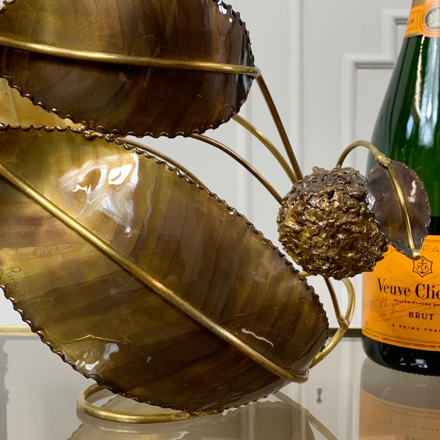 Richard Faure Gold 'Chestnut' Wine Bottle Cradle