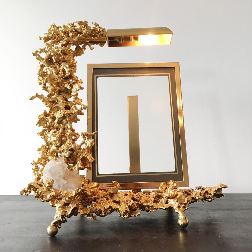 Claude Victor Boeltz 'Exploded' 24K Gold Plated Photograph Frame