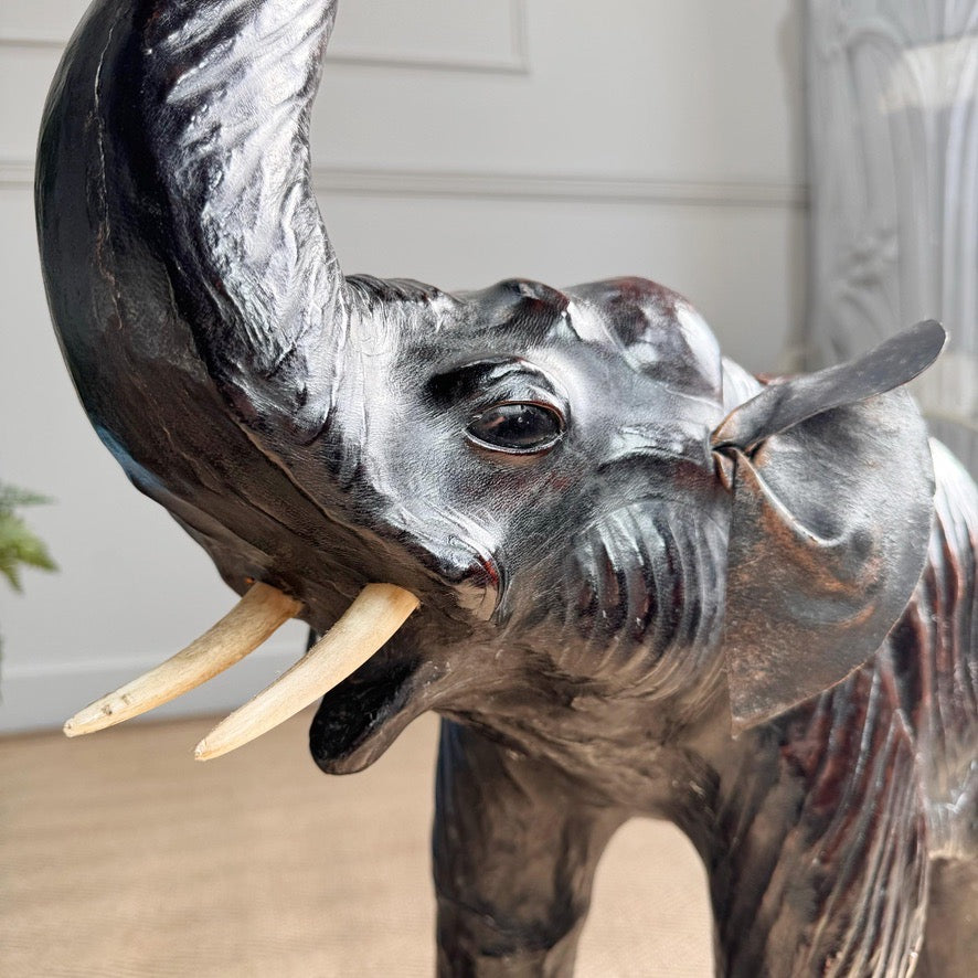 Liberty Of London Leather Elephant Foot Stool