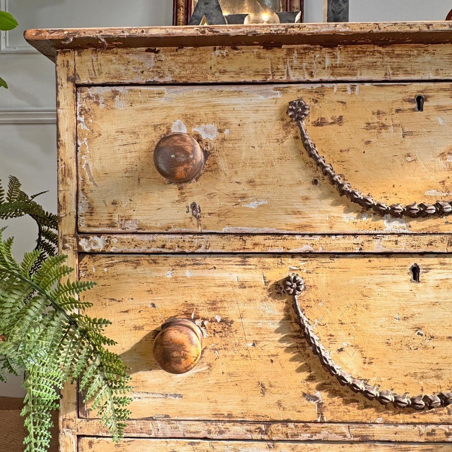 Antique Chest Of Drawers Circa 1900