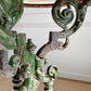 Antique Cast and Wrought Iron Marble Top Orangery Table