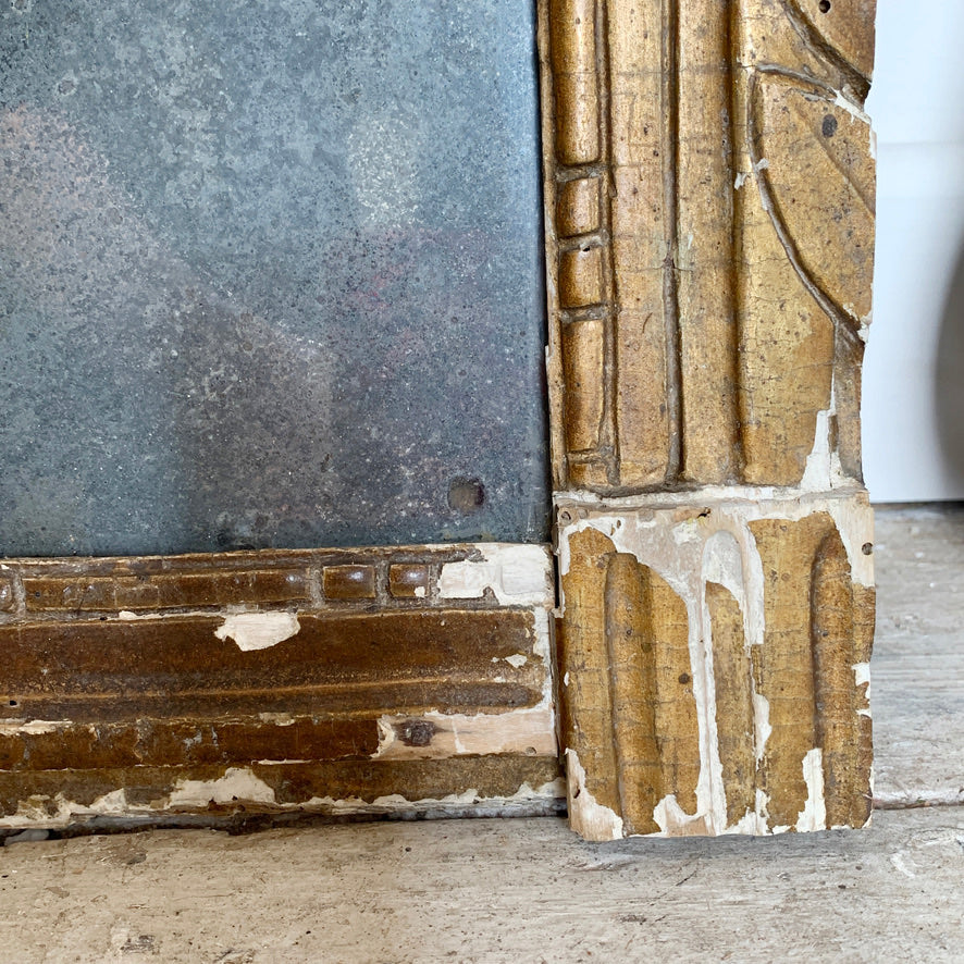 Early 19th Century French Gold Mercury Plate Mirror