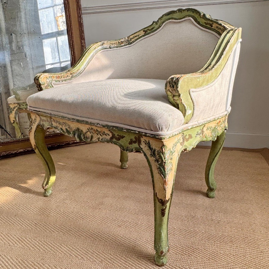 Antique Painted Venetian Chair Circa 1820