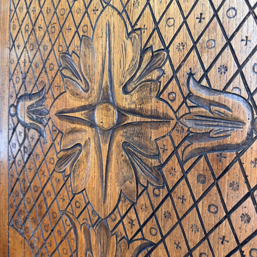 18th Century Carved Ash Dutch Serpentine Chest of Drawers