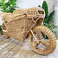 Incredible Life Size Wicker and Bamboo Racing Motorbike