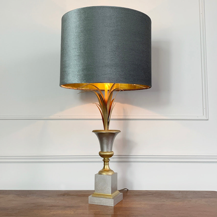 Maison Charles Vase Roseaux Silver & Gold Table Lamp