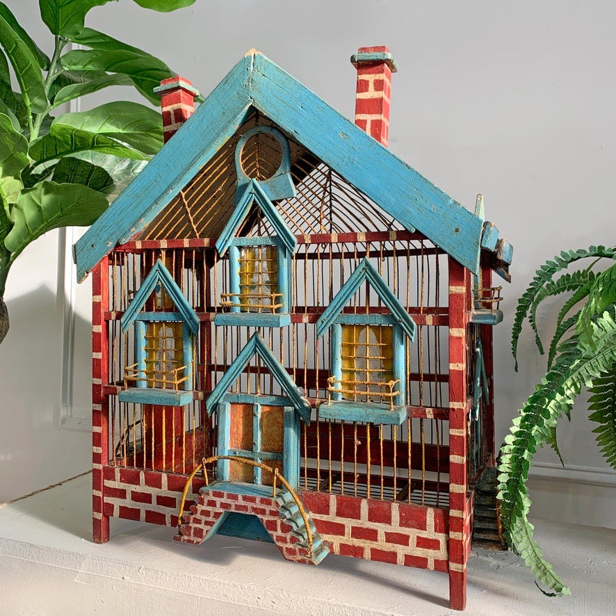 19th Century German Folk Art Bird Cage