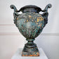 Antoine Durenne Foundry Satyr Mask Cast Iron Urn