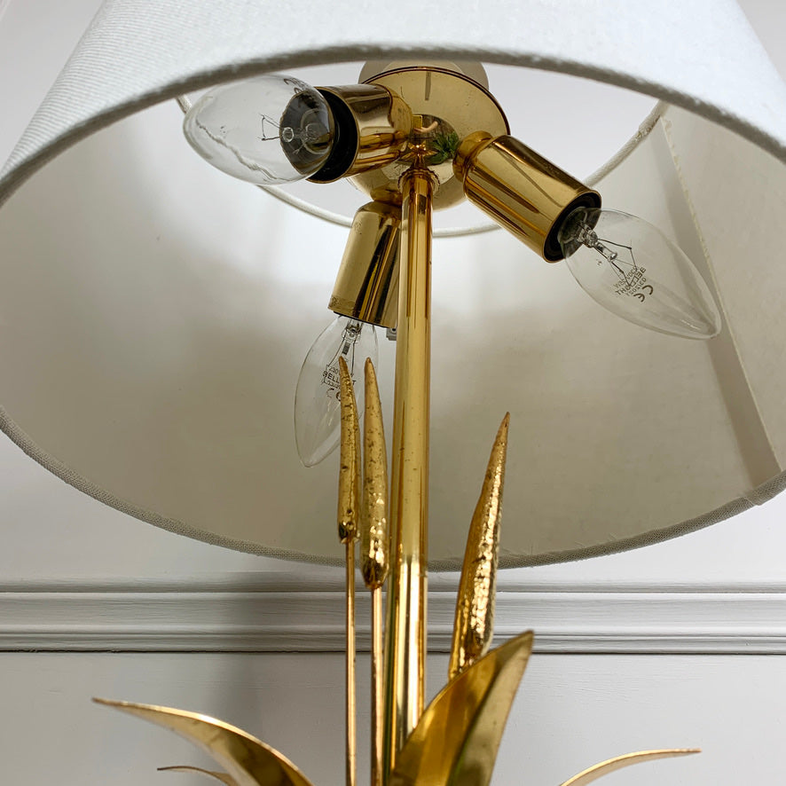 Lanciotto Gold Galeotti Table Lamp Italy 1970's for l'originale