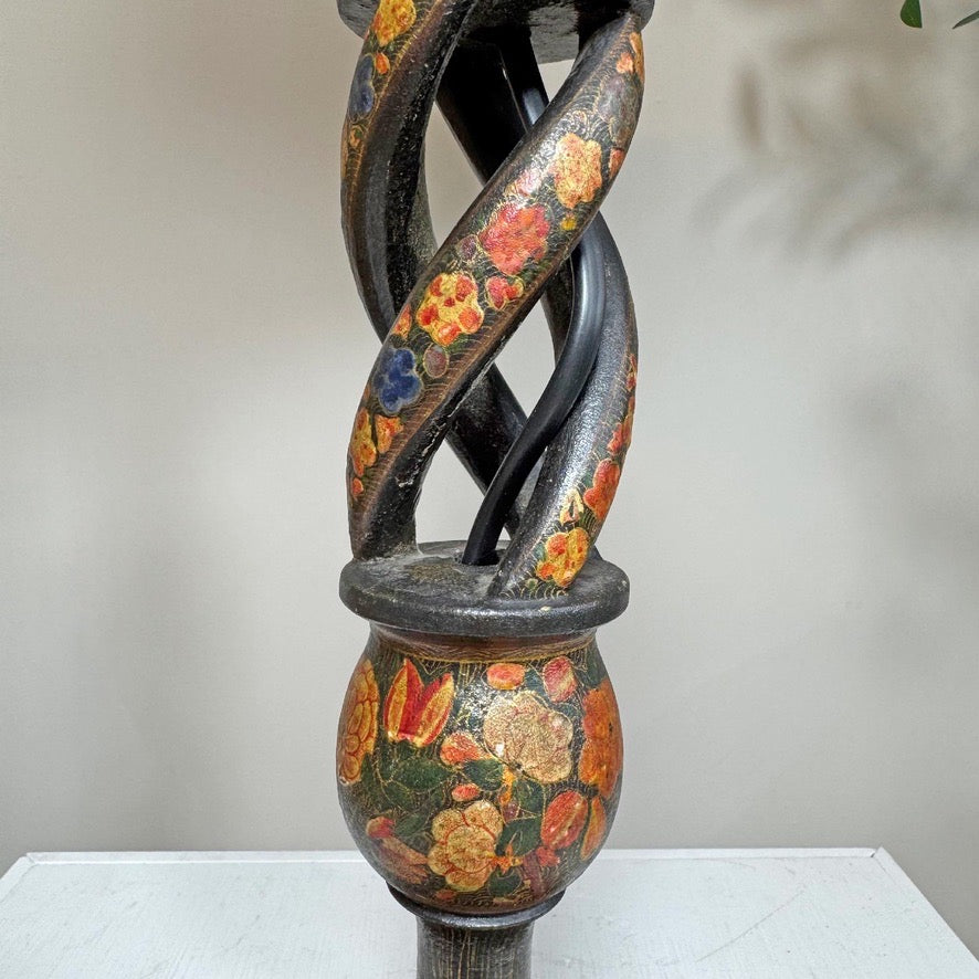 Large Antique Kashmiri Table Lamp