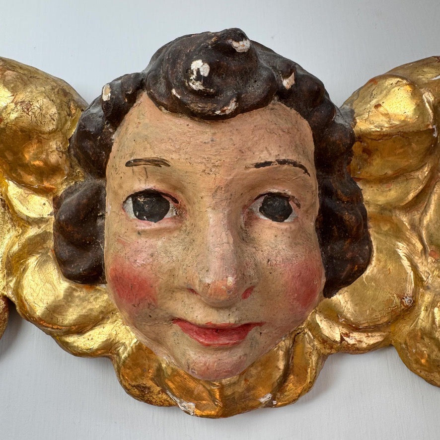 18th Century Giltwood Putti / Cherub