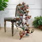Exceptional Italian Hand Painted Holly Leaf Wall Sconce of Huge Scale
