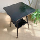 Victorian Glass Ball And Claw Black Ebonised Table 1870's