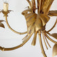 Hans Kogl Gilt & Silver Calla Lily Chandelier, C 1970s