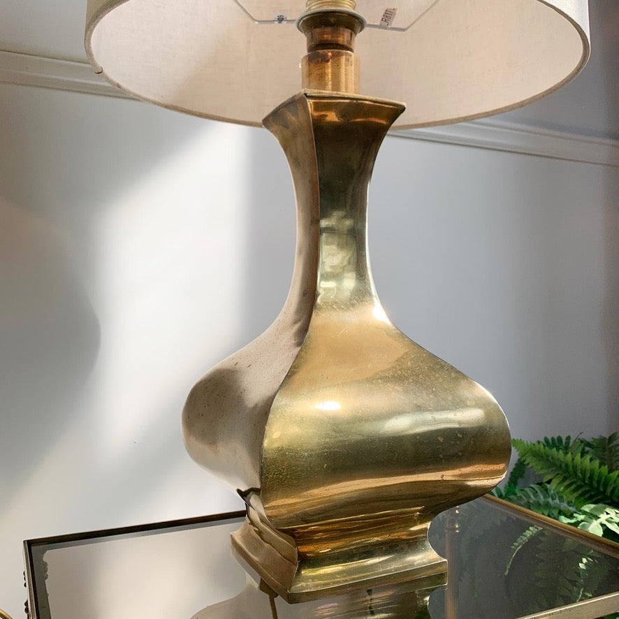 Pair of Gold Maria Pergay Brass Plated Table Lamps
