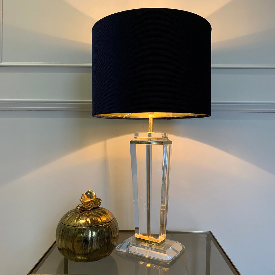French Mid Century Lucite Table Lamp